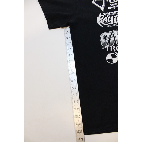 KAIJU017 Dark Heart Troubled Youth Black T-Shirt Men's Graphic Shirt size XL - Picture 7 of 9